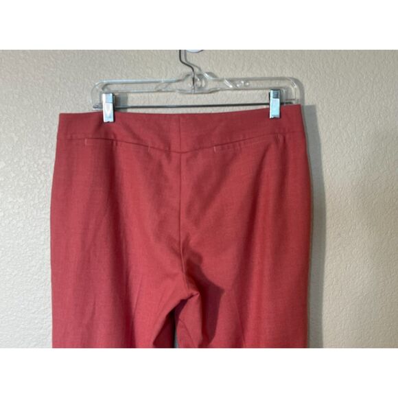 J Crew Salmon Wool Blend Work Trousers Lined Wide Cuffed Leg 8 Favorite Fit - Picture 6 of 11